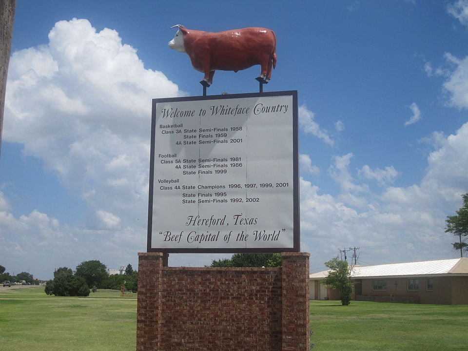 Hereford, Texas.